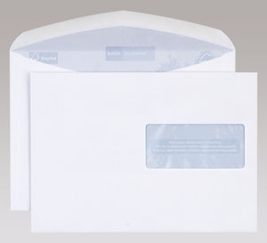 Elco Couvert C5, Fenster links, Nassklebung, weiss, 100 g/m² – 500 Stk.