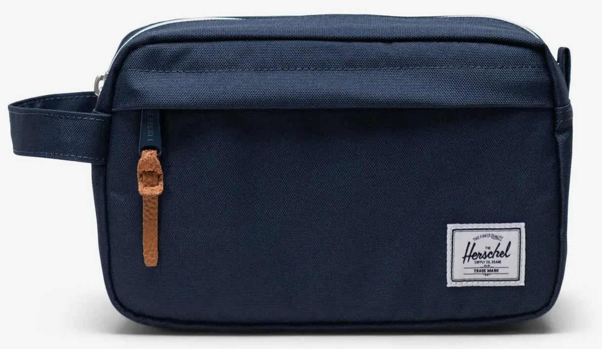 Herschel Kulturbeutel Chapter – Wasserfest, Reissverschluss – 5 l – Navy – Polyester (100% Recycelt)