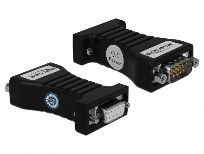DeLOCK 62919 Konverter RS-232 (DB9) zu RS-485 – 115200 bit/s, 4-Pin Terminal, ESD-Schutz 15 kV, Plug & Play