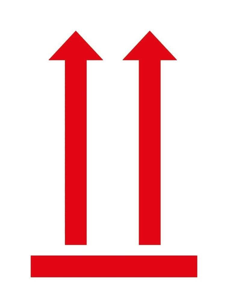 Avery Symbol-Hinweis-Etikettenrolle – 74 × 100 mm, blau – 200 Stk.
