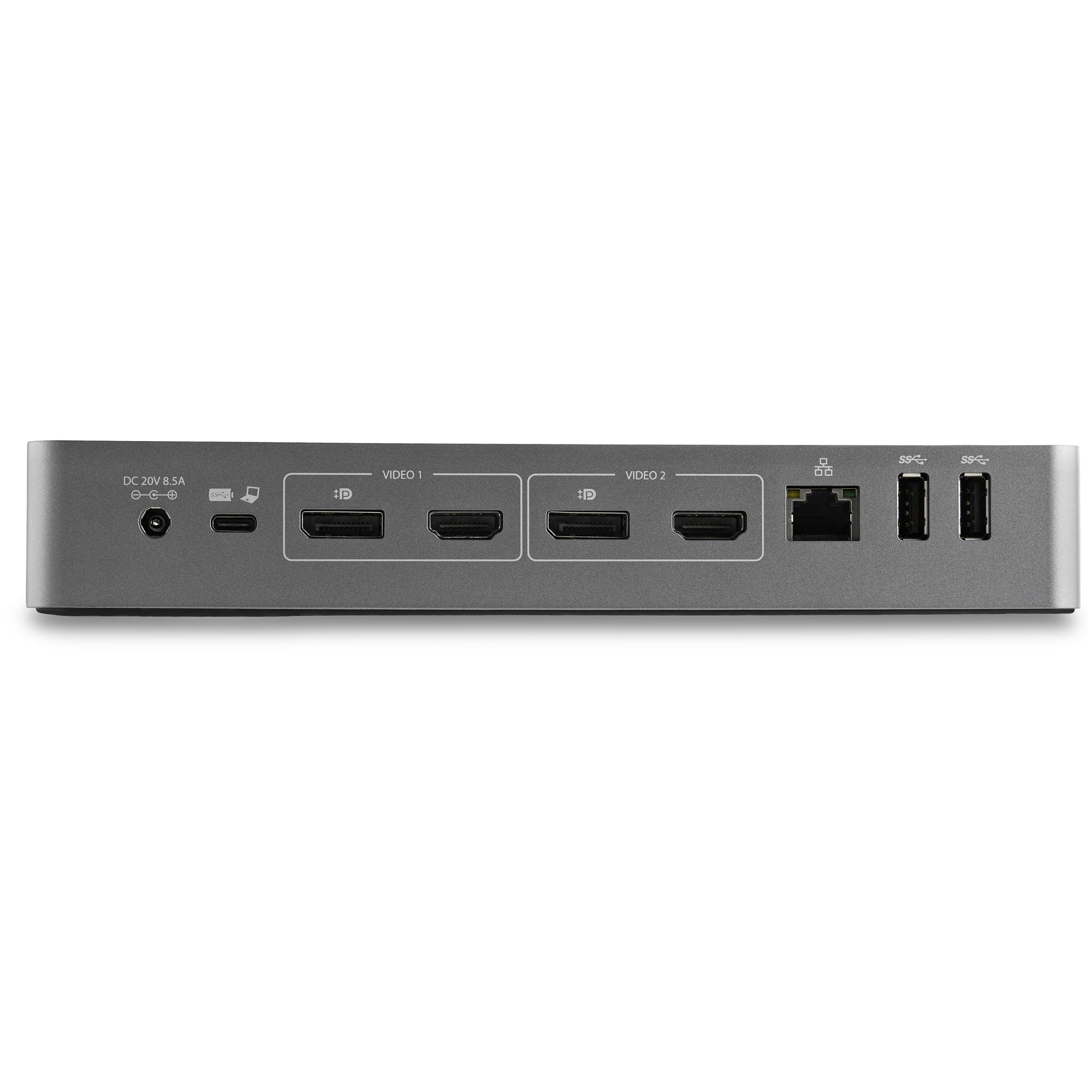 StarTech.com Dockingstation – USB-C, 2× DP, 2× HDMI, 3× USB-A, 100 W PD, GbE, 3,5 mm Audio