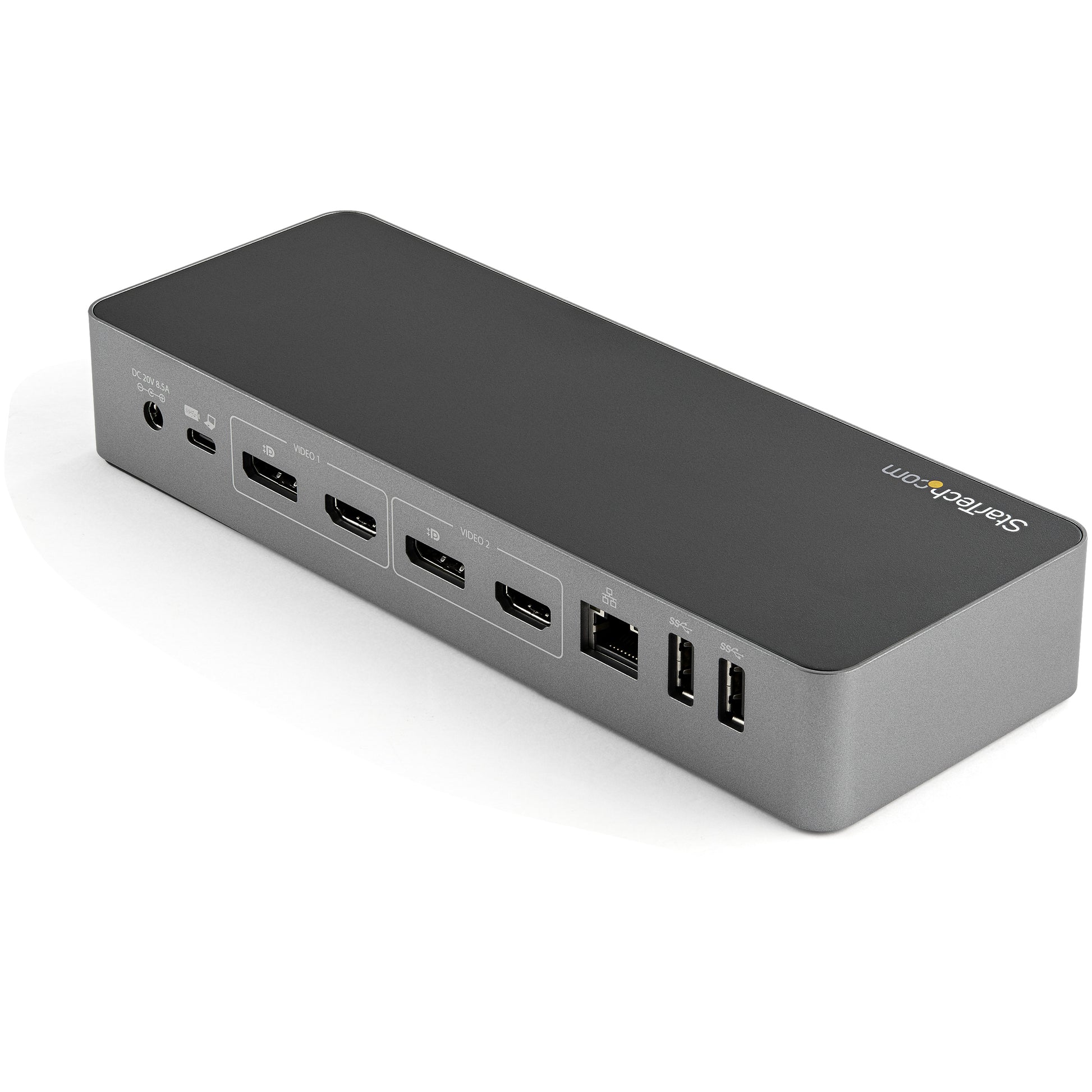 StarTech.com Dockingstation – USB-C, 2× DP, 2× HDMI, 3× USB-A, 100 W PD, GbE, 3,5 mm Audio