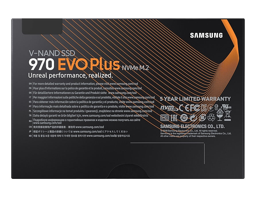 Samsung 970 EVO PLUS 1 TB M.2 NVMe SSD – PCIe 3.0 x4