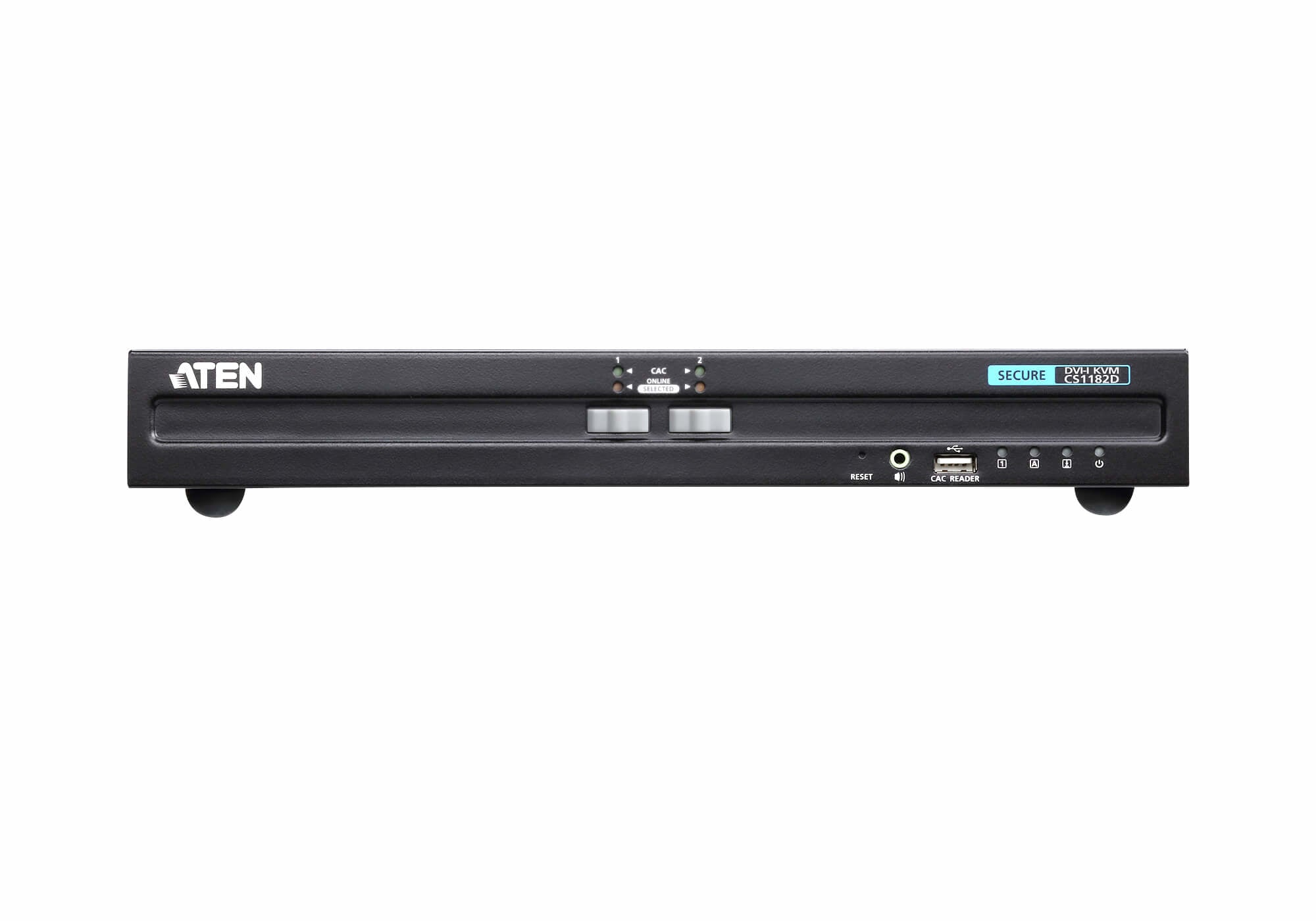 ATEN CS1182D – KVM-Switch (DVI) – 2×PC, 2×DVI-I, 4×USB-B, 4K (3840×2160, 30 Hz), Schwarz