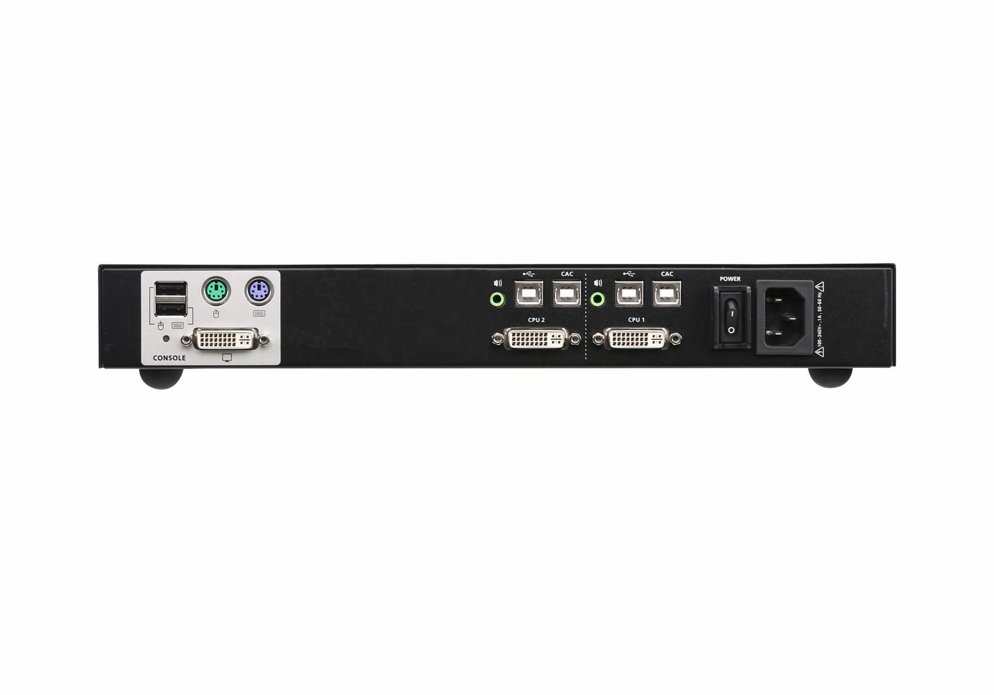 ATEN CS1182D – KVM-Switch (DVI) – 2×PC, 2×DVI-I, 4×USB-B, 4K (3840×2160, 30 Hz), Schwarz