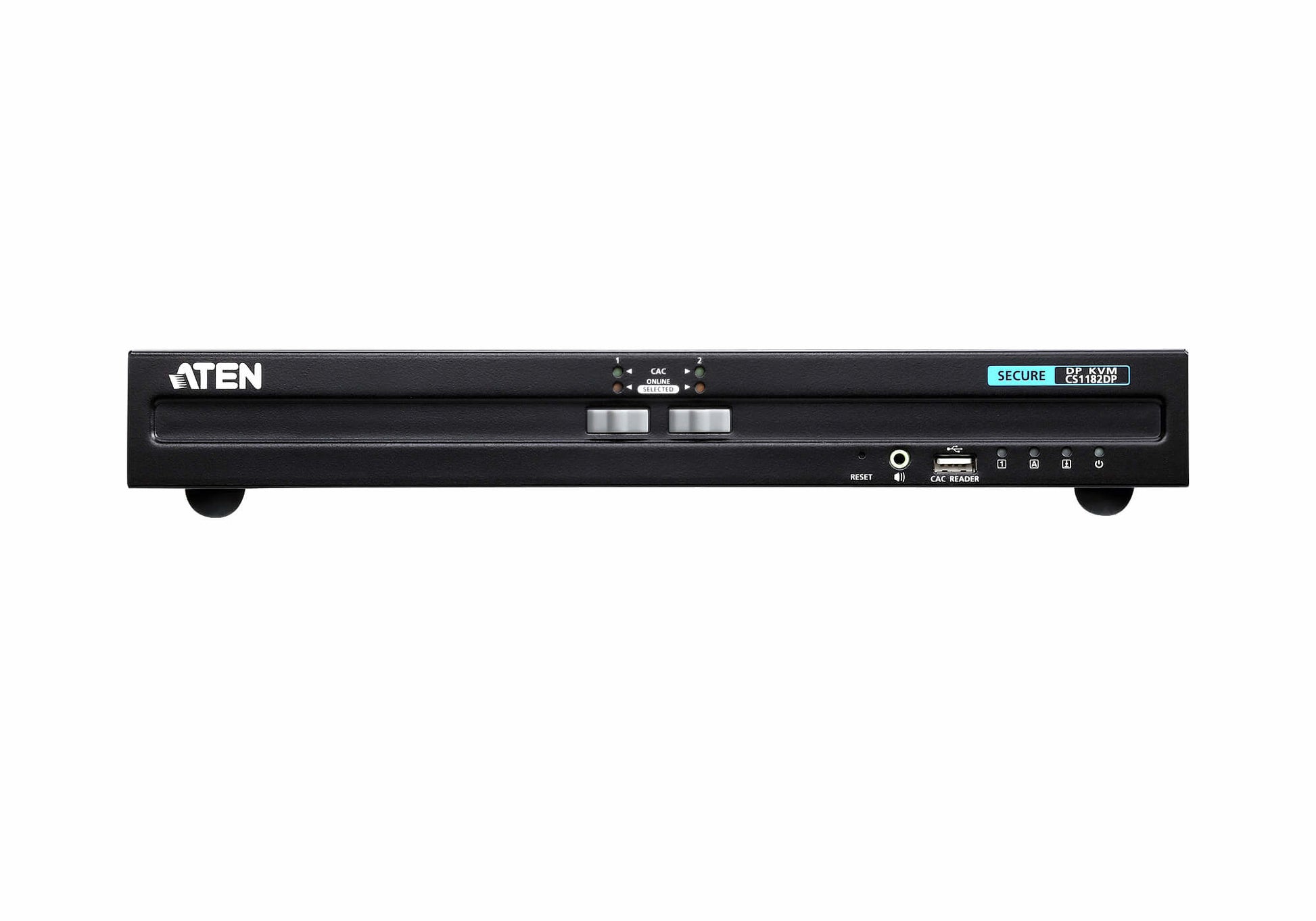 ATEN CS1182DP KVM-Switch – 2× DP, 1× HDMI, 4× USB-B, 2× USB-A, 3,5 mm Audio, für Windows