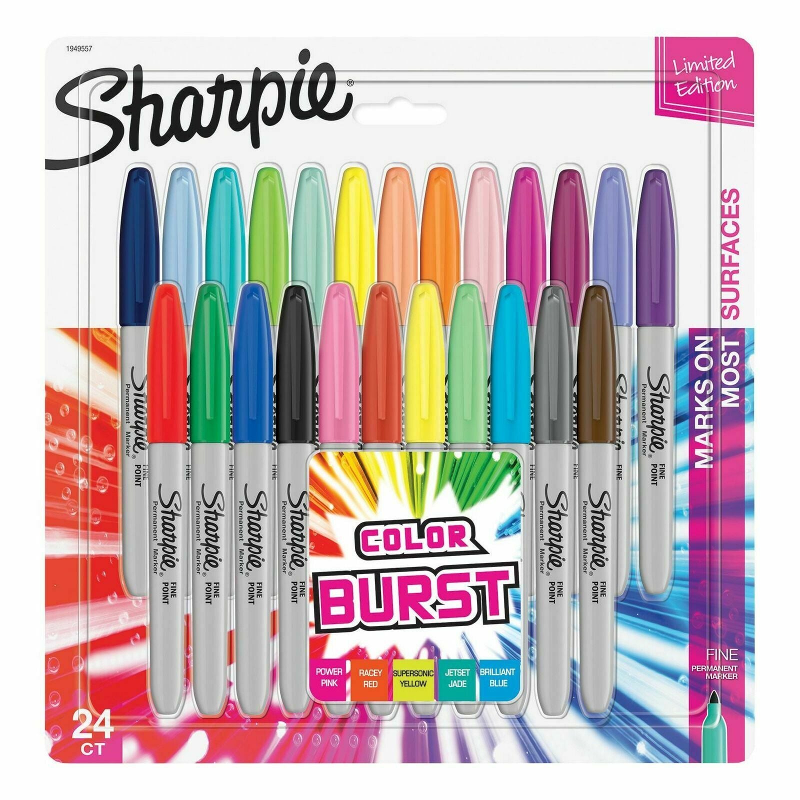 Sharpie Permanent Marker – mehrfarbig, 24er Pack