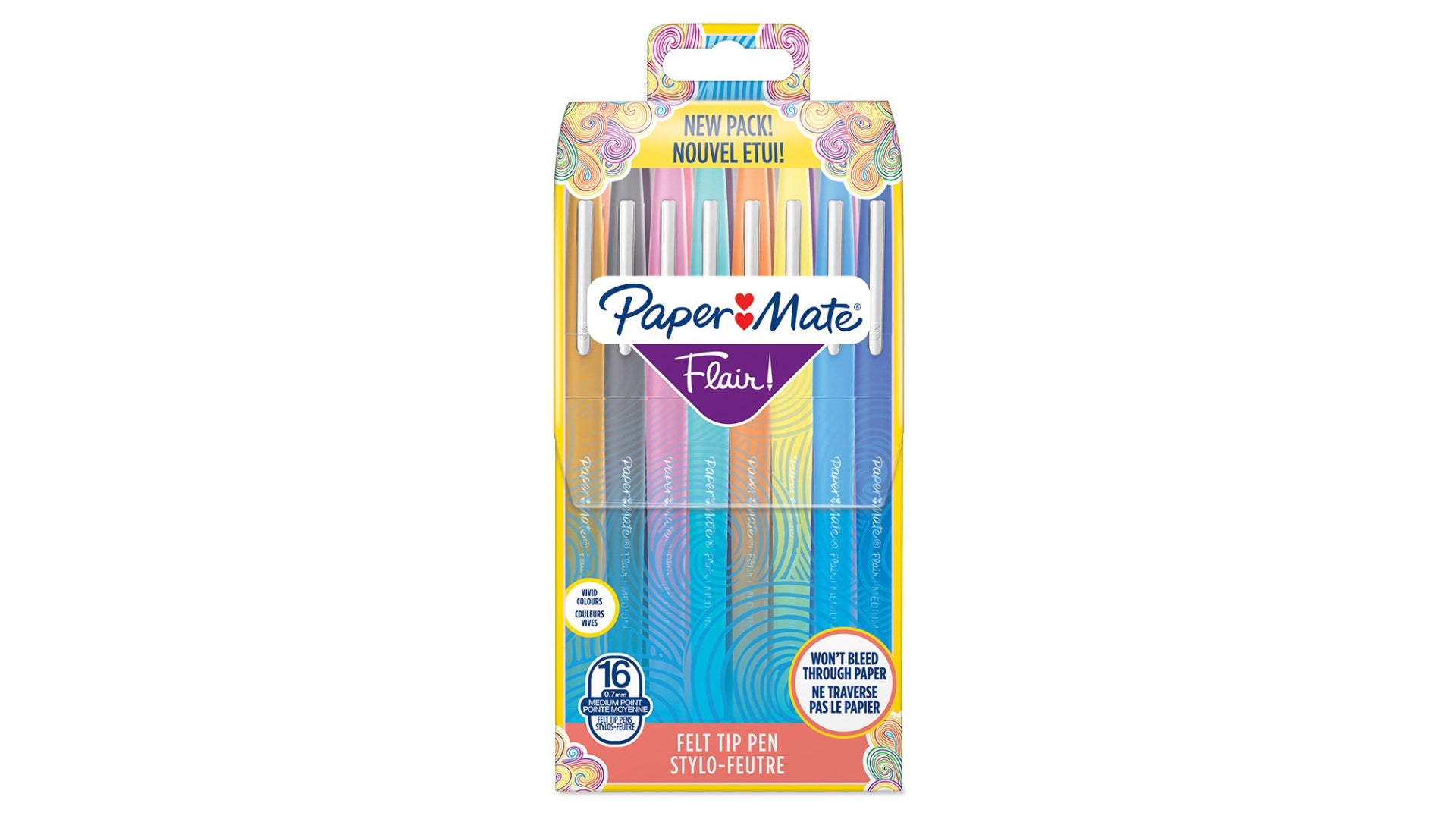 Papermate Filzstifte, Strichbreite 0,7 mm, 16 Farben