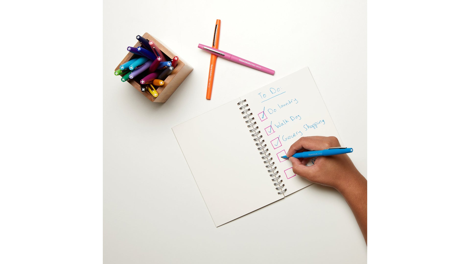 Papermate Paper Mate Flair Brush Pen Set – 16 Stk., 0,7 mm, 16 Farben, lichtbeständig