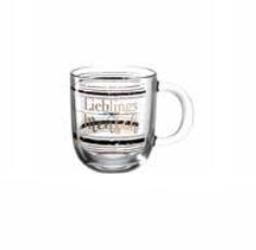 Leonardo Kaffeetasse Emozione – 400 ml, Ø 8,7 cm, Glas, Transparent, spülmaschinenfest, mikrowellengeeignet