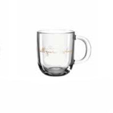 LEONARDO Kaffeetasse Emozione – 400 ml, Ø 8,7 cm, Glas, Transparent, spülmaschinenfest, mikrowellengeeignet