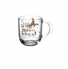 LEONARDO Kaffeetasse Emozione – 400 ml, Ø 8,7 cm, Kalk-Natron-Glas, spülmaschinenfest