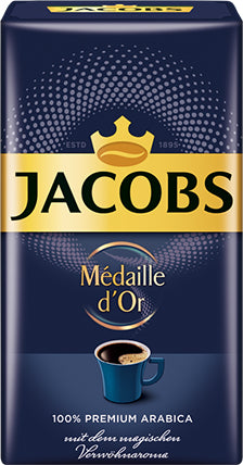 Jacobs Médaille d'Or – Bohnenkaffee – Café Crème, 500 g