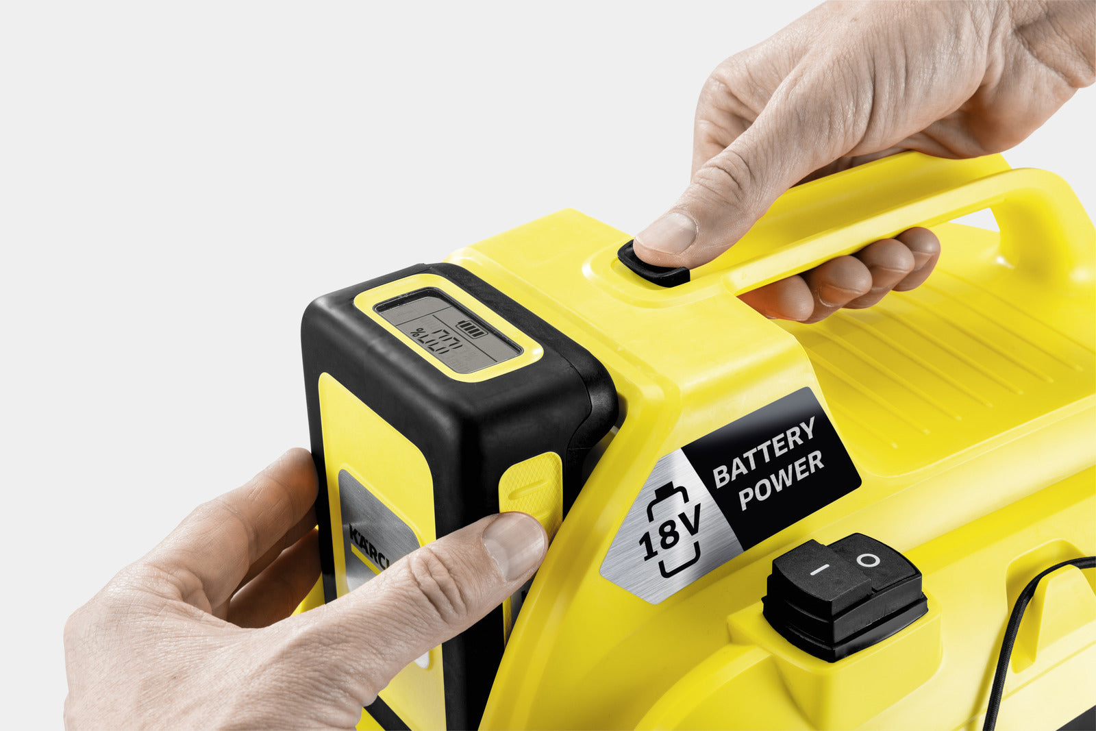 Kärcher Luftstaubbläser WD 1 Compact Battery – 2-in-1, 7 l, Akkubetrieb, Schlauch 1,2 m