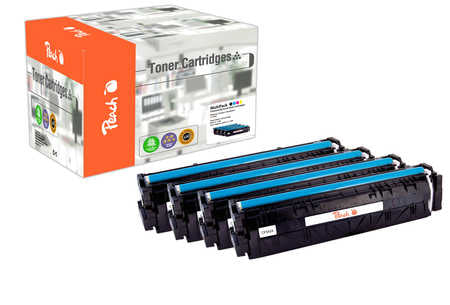 Peach Toner-Multipack 203X – BK/C/M/Y, 2500 Seiten – für HP Color LaserJet Pro M 254/MFP M 280 und andere
