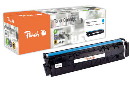 Peach Toner CF541X/203X – cyan, 2500 Seiten – für HP Color LaserJet Pro M 254 dnw/M 254 dw/M 254 nw und andere