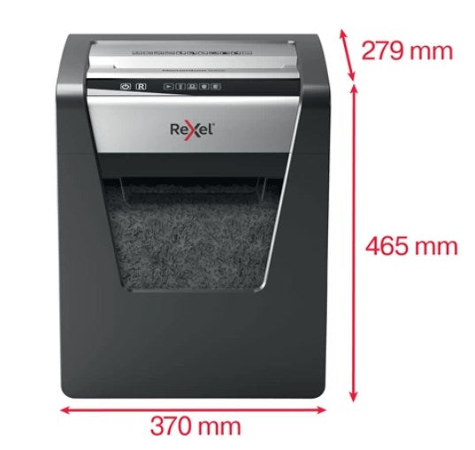 Rexel Momentum M510 – Aktenvernichter, DIN P-5, Partikelschnitt 2 × 15 mm, 10 Blatt, 23 l