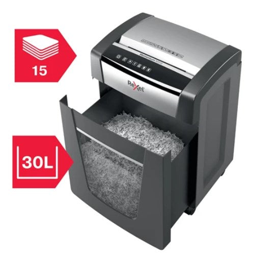 Rexel Momentum X420 – Aktenvernichter, DIN P-4, Partikelschnitt 4 × 40 mm, 20 Blatt, 30 l