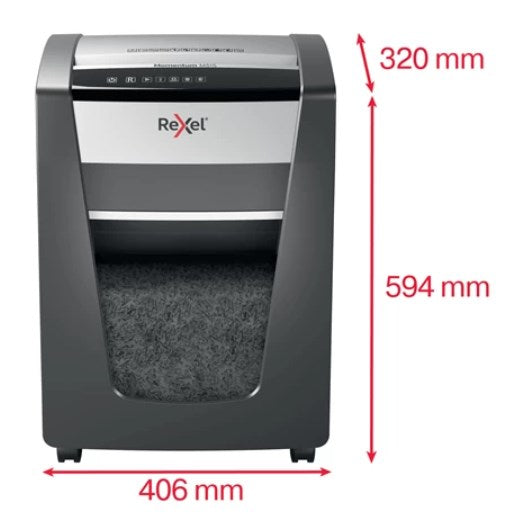 Rexel Momentum X420 – Aktenvernichter, DIN P-4, Partikelschnitt 4 × 40 mm, 20 Blatt, 30 l