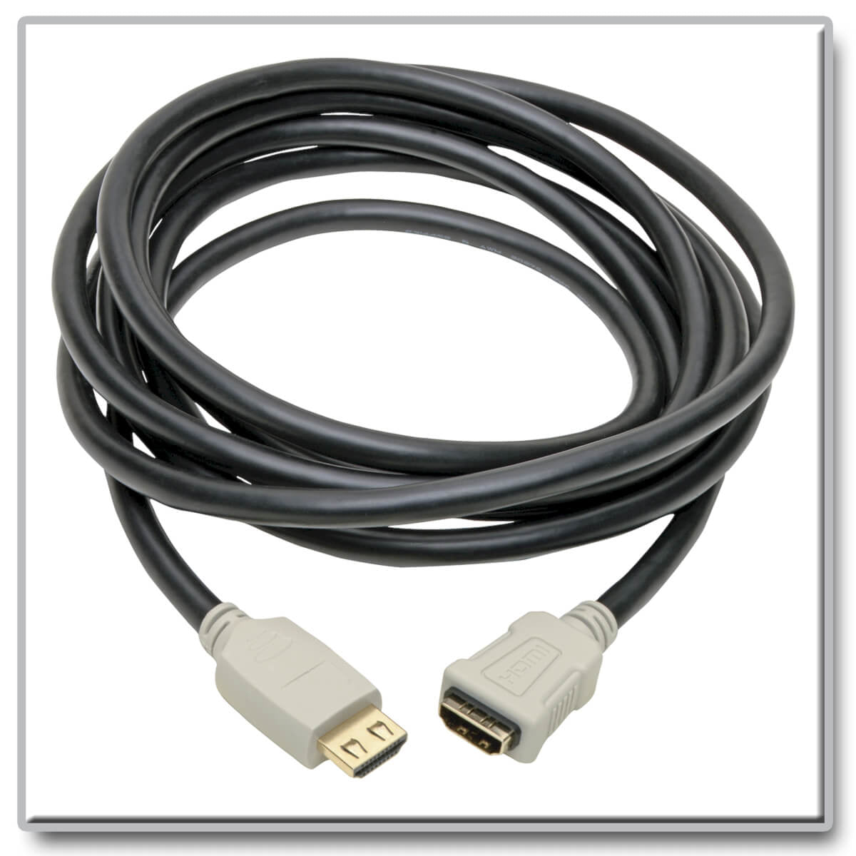Tripp Lite HDMI Verlängerungskabel HDMI 2.0 4K 60 Hz – 3,05 m – Ethernet – Beige/Schwarz