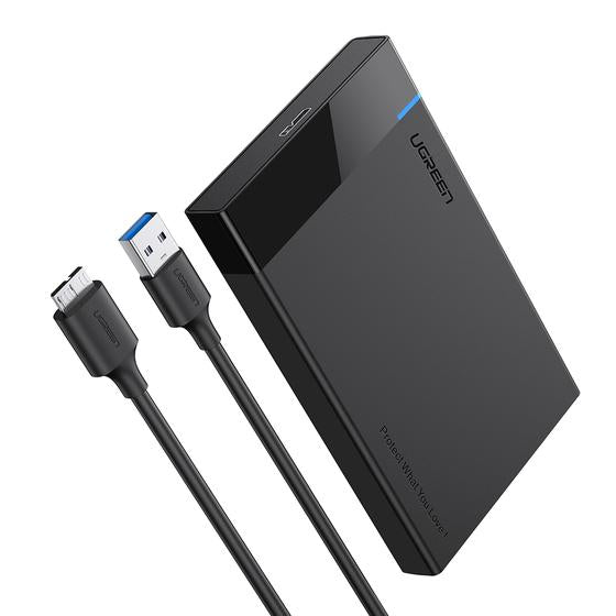 Ugreen 30848 – 1-Bay HDD/SSD-Gehäuse – für 2,5" HDD/SSD, SATA