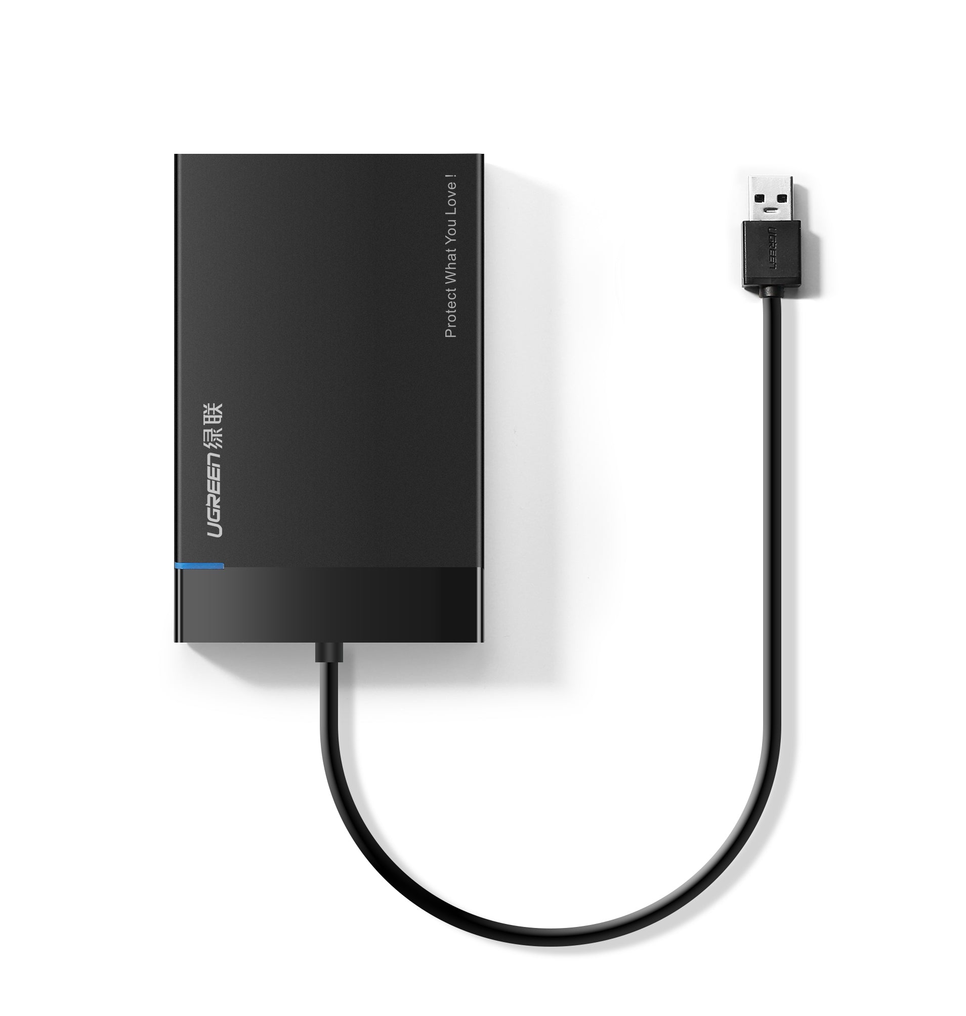 Ugreen 30847 – Externes 2,5" HDD/SSD-Gehäuse – USB 3.2 Gen 1 (5 Gbit/s), UASP, für 2,5" HDD/SSD, SATA, bis 6 TB