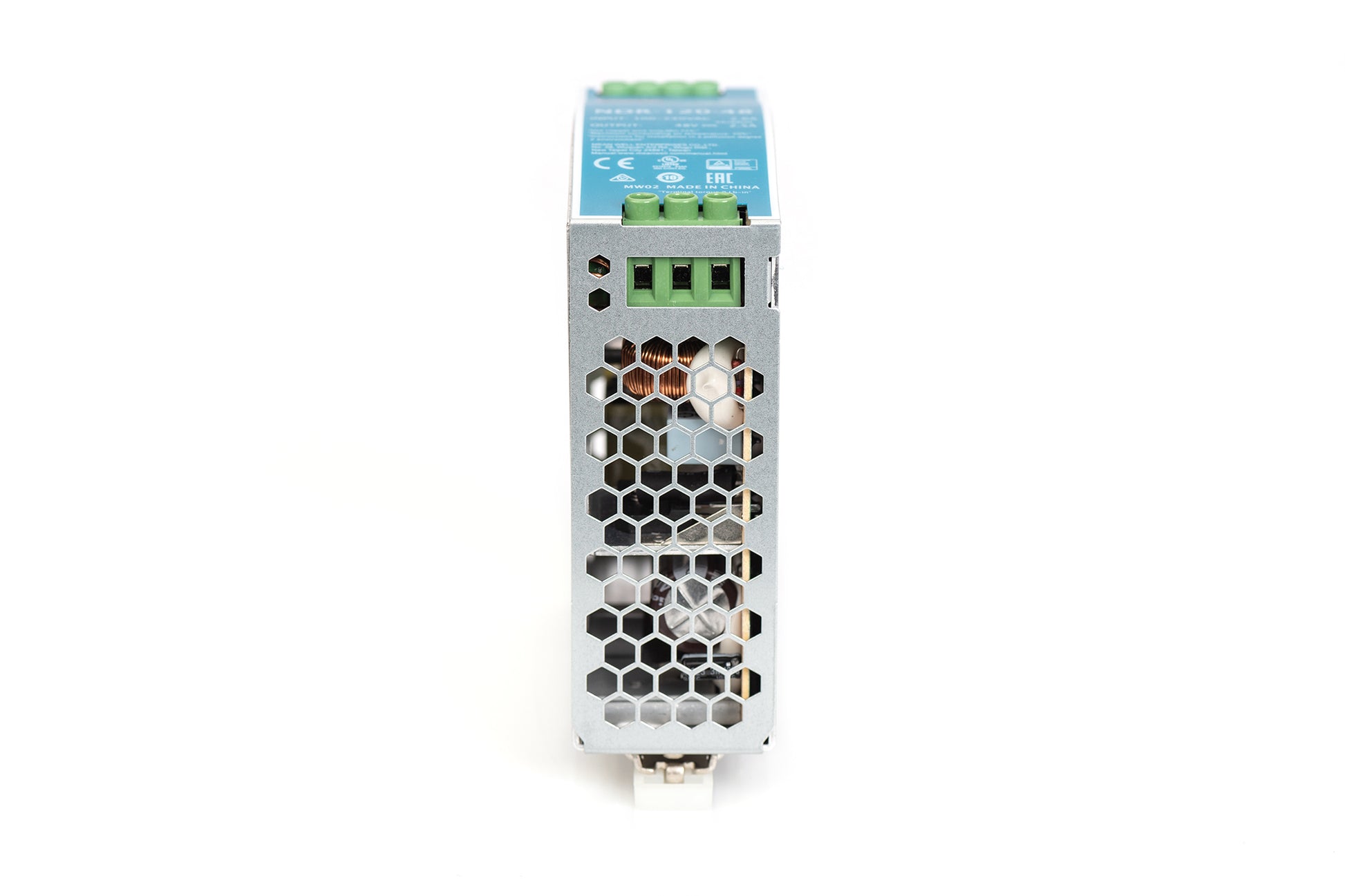 Digitus Industrielles Netzteil 48 V 120 W – DIN-Schiene – Überlastschutz, 90–264 V AC/47–63 Hz – Grün/Silber