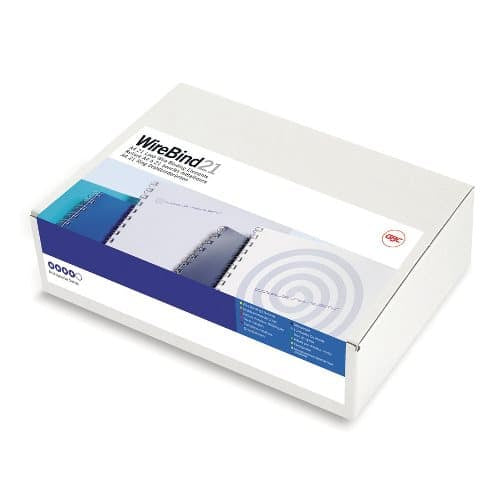 GBC Drahtbinderücken – für A4 – Ø 6 mm, weiss, Draht – 100 Stk.