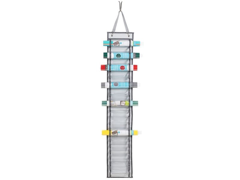 FTM F02433 Wandhalterung 24 Fächer, mit Haken – einfarbig – 220 × 1260 mm