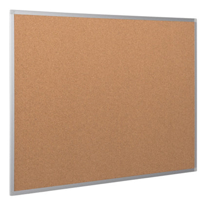 Bi-Office Pinnwand – Kork, Alurahmen – 120 × 90 cm, grau