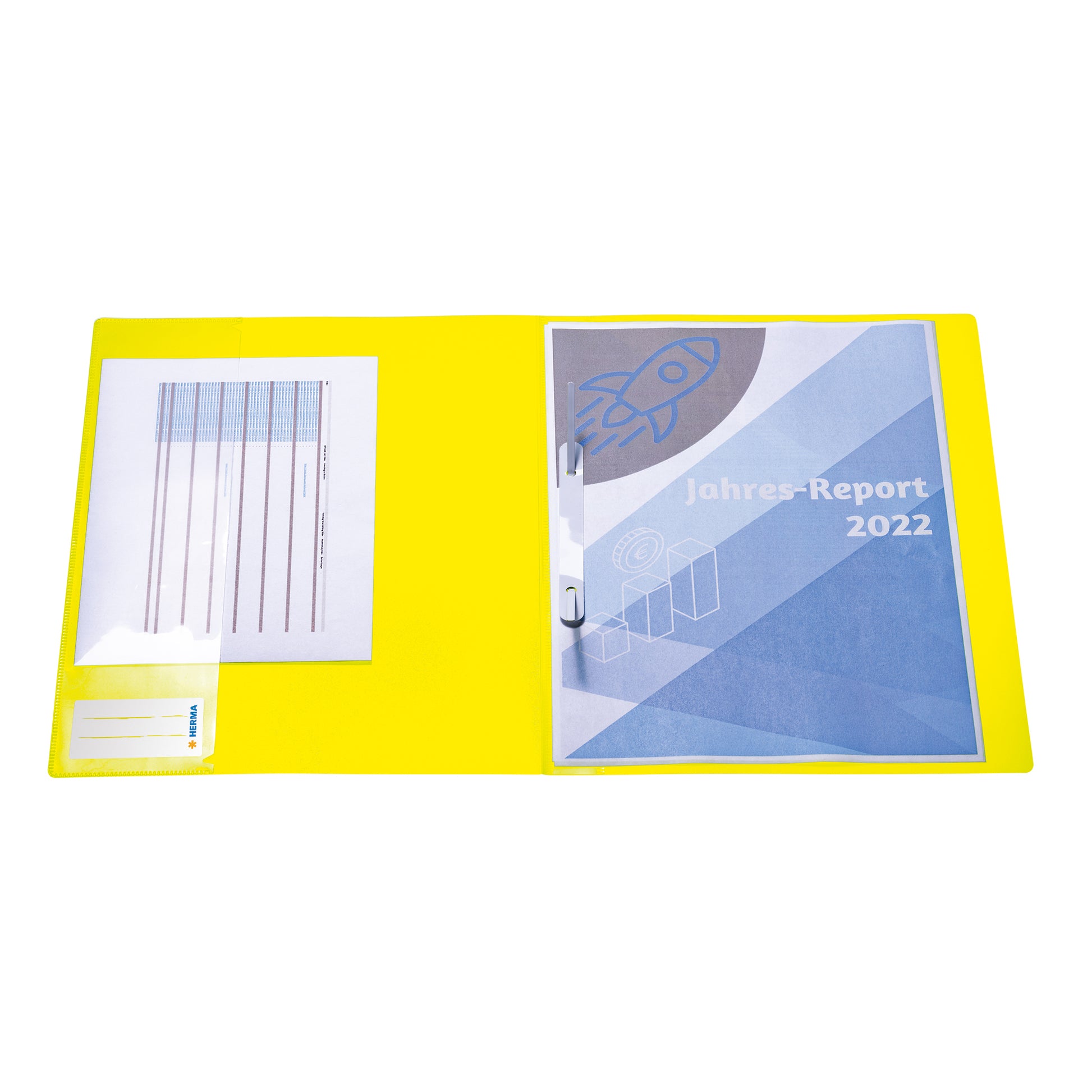 HERMA Schnellhefter – A4, PP, Neongelb