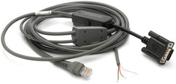 Zebra RS-232-Kabel – 2,8 m, gerade, für Nixdorf und Motorola, schwarz