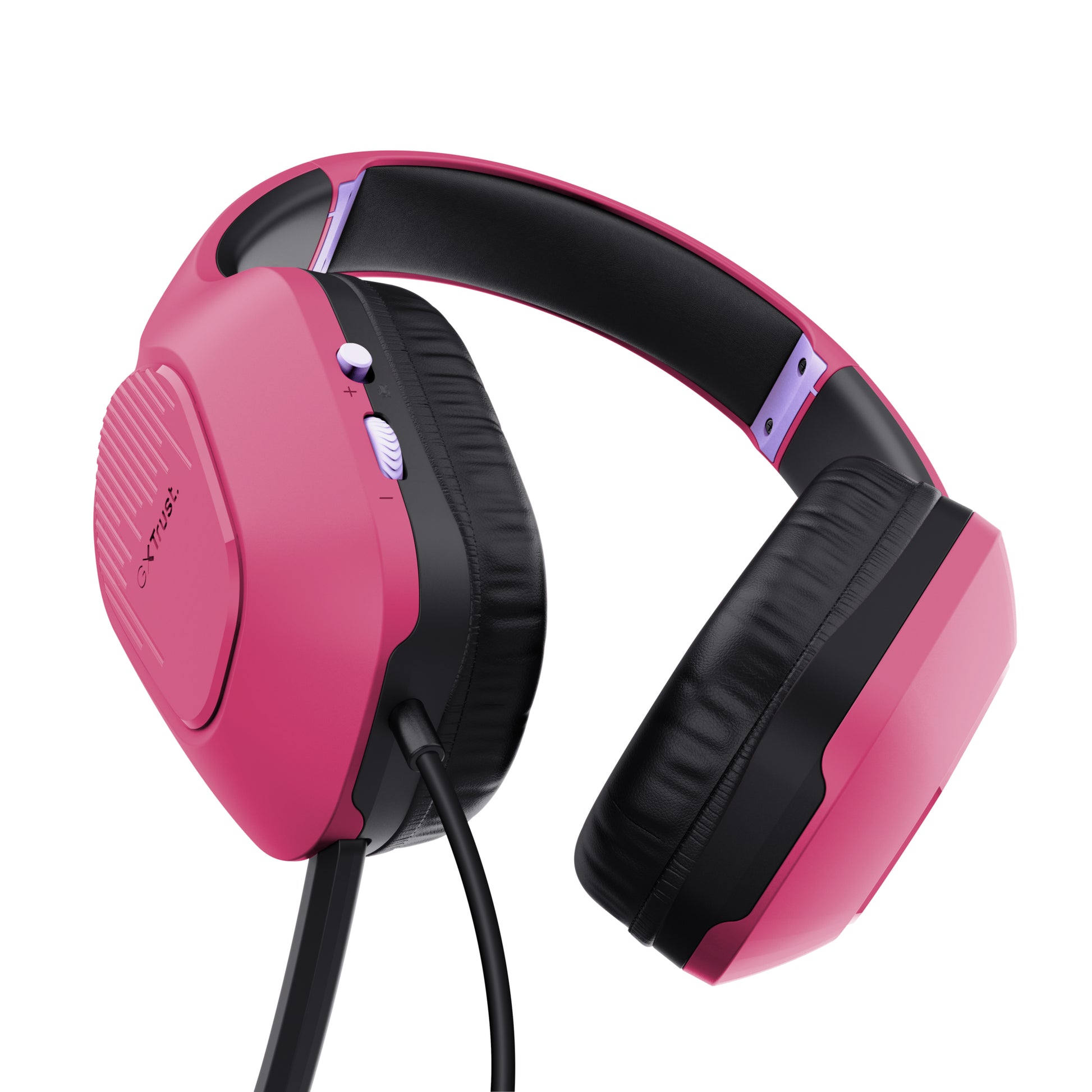 Trust GXT415 Zirox Gaming-Headset – Over-Ear, Stereo, Kabelgebunden, 3,5 mm Klinke, Rosa