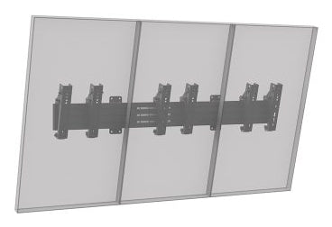 Hagor Wandhalterung – Fix – 32–43" – VESA 200×200 – bis 50 kg, für 3 Displays – CPS Menuboard W3P