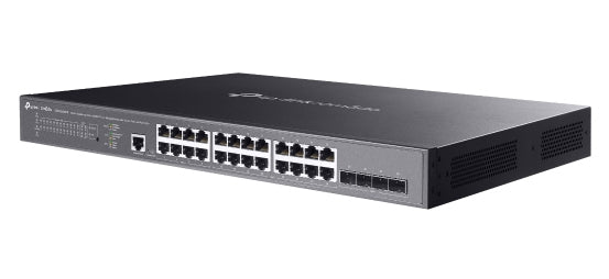 TP-Link SG3428XMPP – Managed Switch – 24×GbE, 4×SFP+, L2+, PoE++ 500 W, 1U