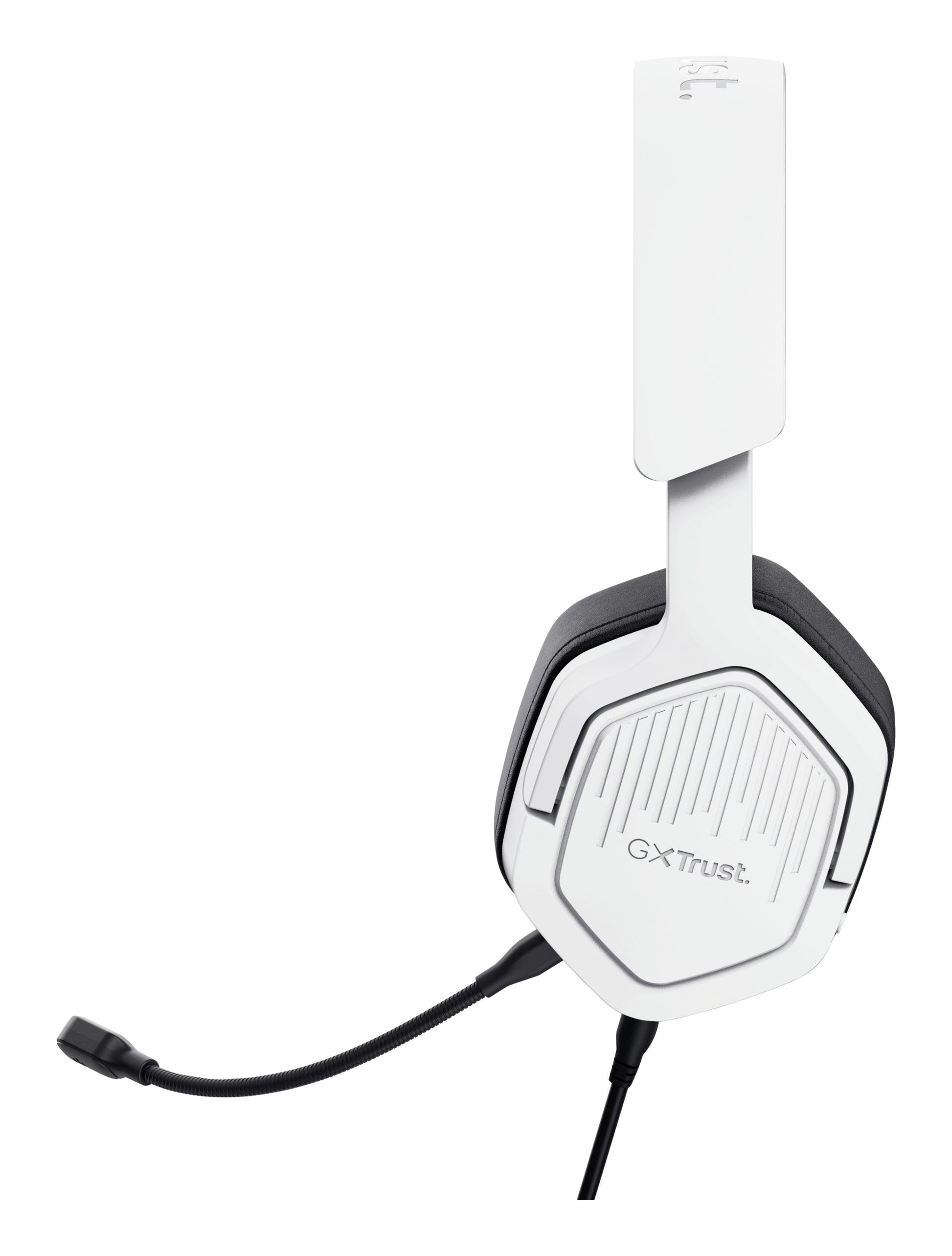 Trust GXT492W Gaming-Headset – Over-Ear, Stereo, Kabelgebunden, 3,5 mm Klinke, für PC, PS4/PS5, Xbox und mehr, Weiss