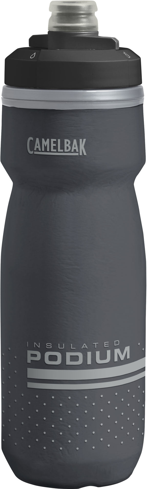 CamelBak Podium Chill Trinkflasche 620 ml – Polypropylen, Schraubdeckel, Schwarz