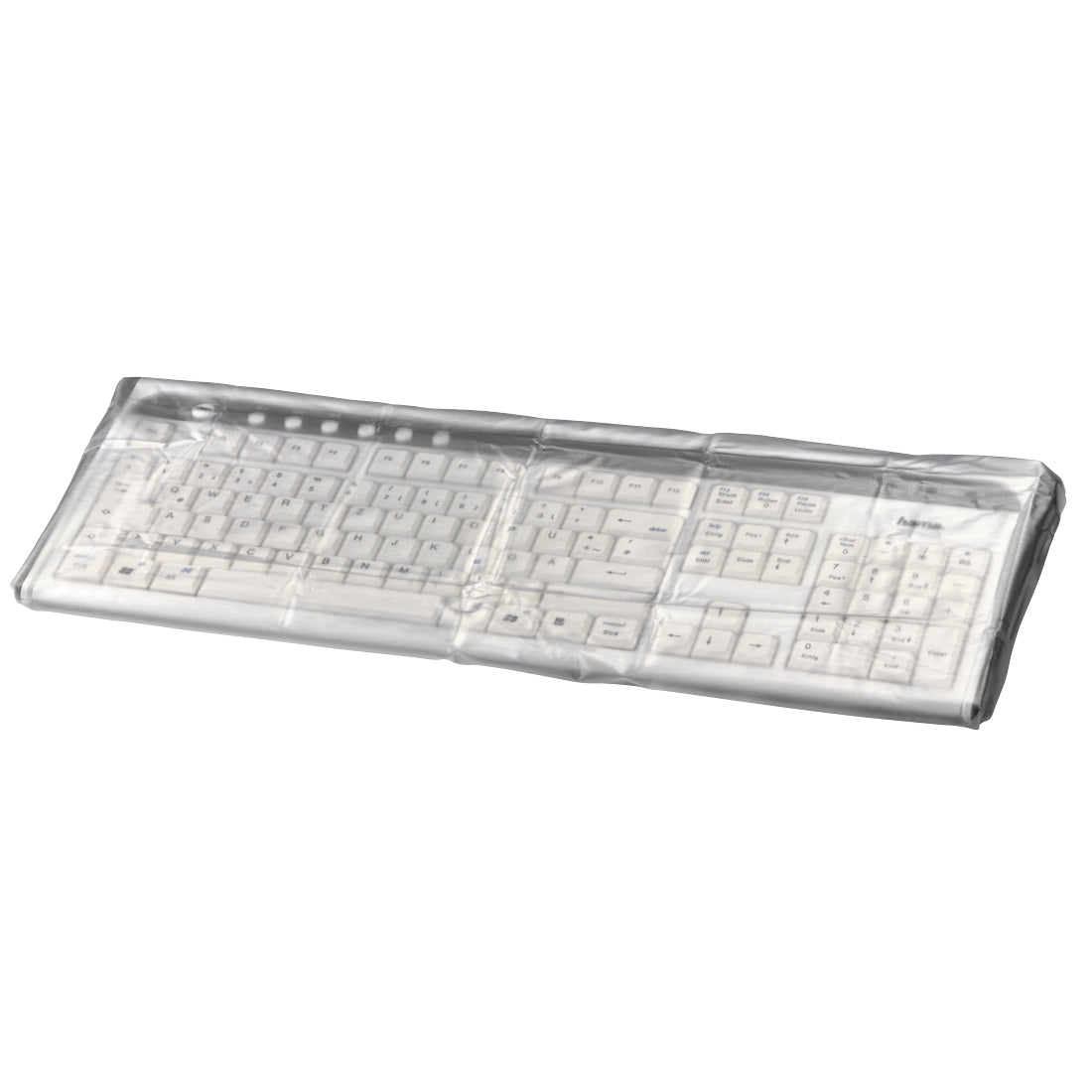 Hama Tastatur-Staubschutzhaube – transparent – Polyethylen (PE) – 480×50×215 mm