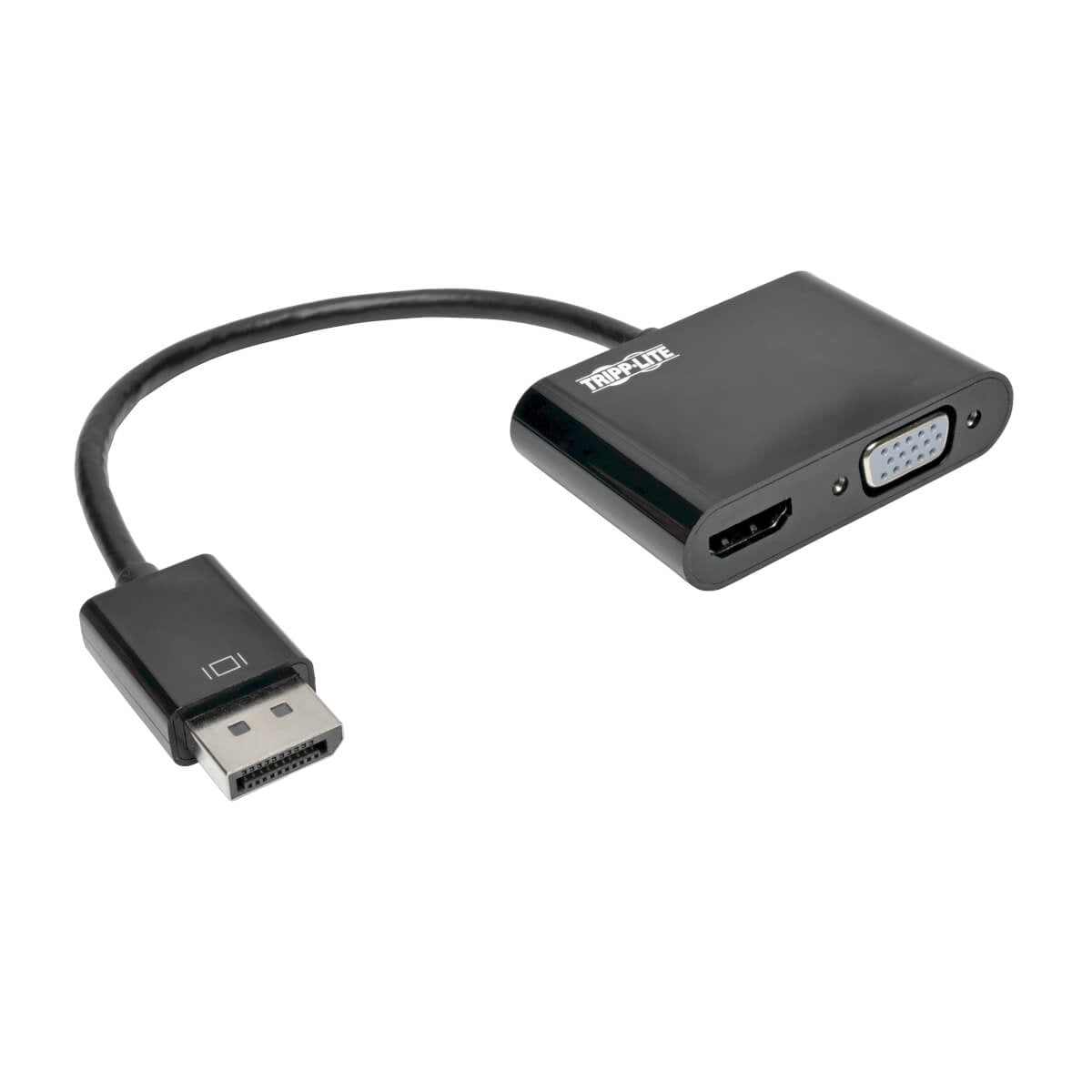 Tripp Lite P136-06N-HVV2BP Adapter DisplayPort zu HDMI + VGA – 4K (3840 × 2160) @ 60 Hz, HDMI 1.4, 0,15 m