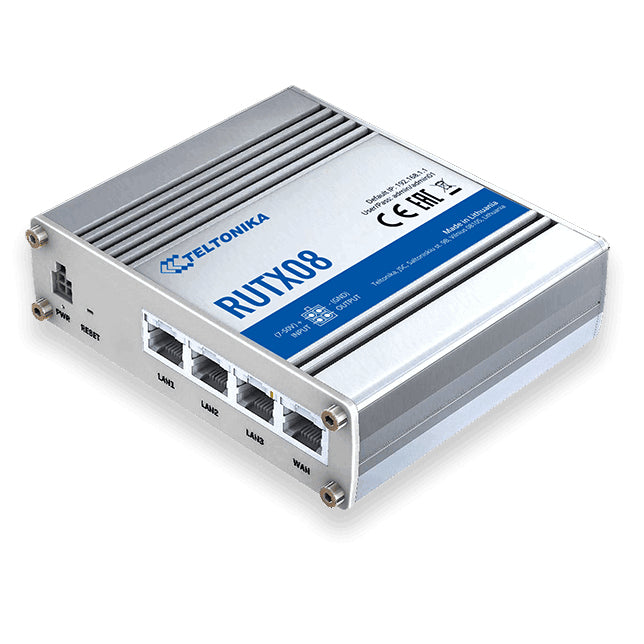 Teltonika RUTX08 VPN-Router – Ethernet-WAN, 4× 1G, USB 2.0