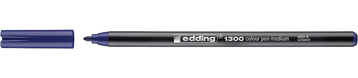 Edding Filzstift – Rundspitze, 2 mm, wasserbasiert, blau