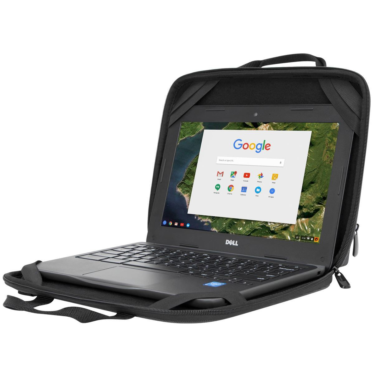 Targus Notebook-Tasche bis 11,6" – abnehmbarer Schultergurt, Fronttasche – Schwarz/Grau