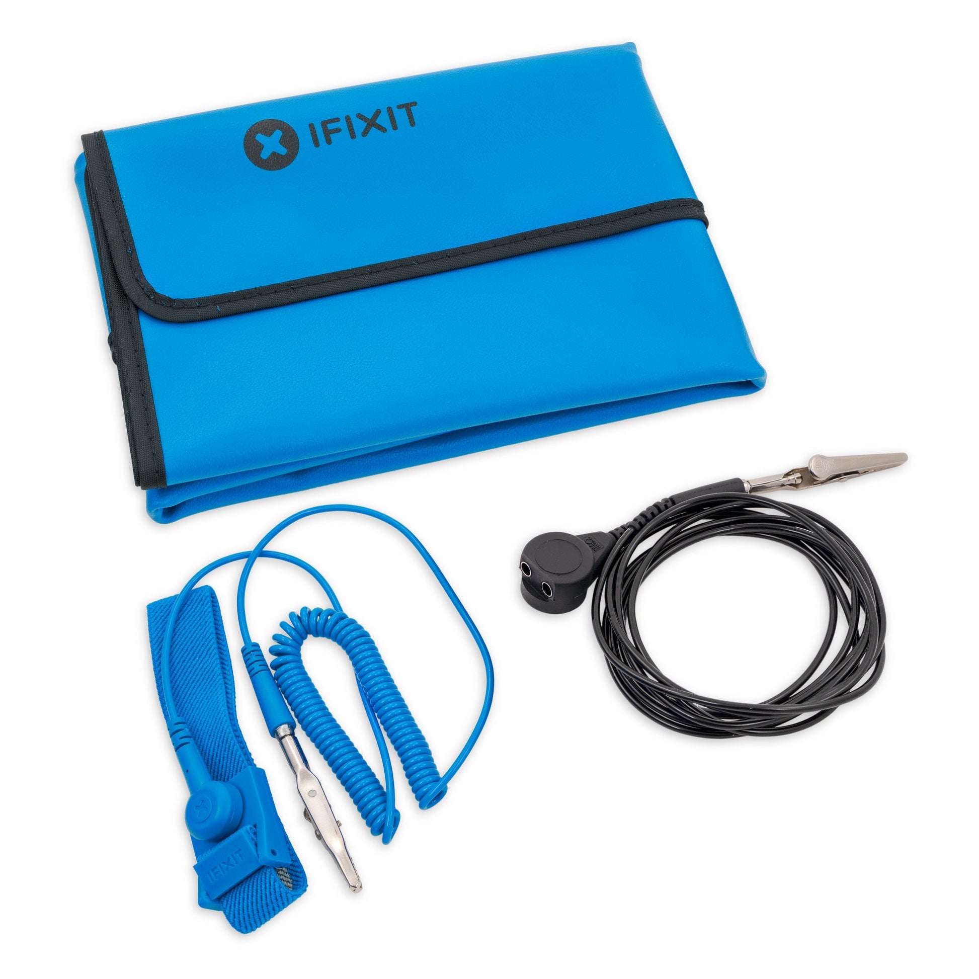 iFixit Magnetmatte IF145202 – 60 × 60 mm, antistatisch, blau