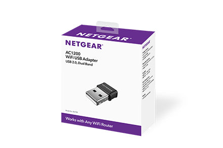 NETGEAR A6150 USB-WLAN-Adapter – Wi-Fi 5 (802.11ac), bis 867 Mbit/s, Dual-Band, USB 2.0 – für PC/Laptop