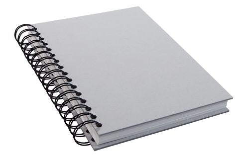 Sigel Spiral-Skizzenbuch – A5 – 130 g/m² – Hardcover – 110 Seiten – Grau
