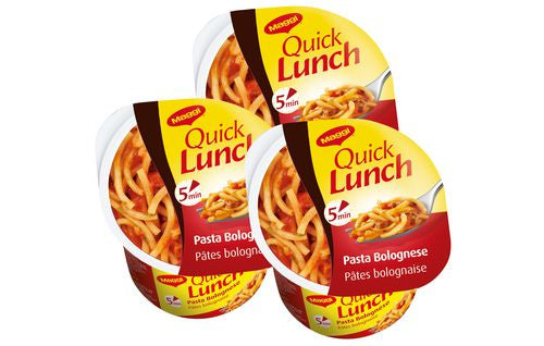 Maggi Quick Lunch Pastagericht Bolognese Beutel – 3×60 g