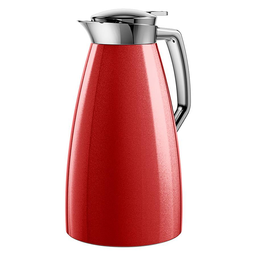 EMSA Thermoskanne Plaza – 2er Set, 1 l, Ø 13,7 cm, Edelstahl 18/10, vakuumisoliert