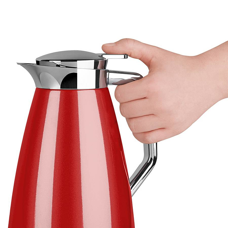 EMSA Thermoskanne Plaza – 2er Set, 1 l, Ø 13,7 cm, Edelstahl 18/10, vakuumisoliert