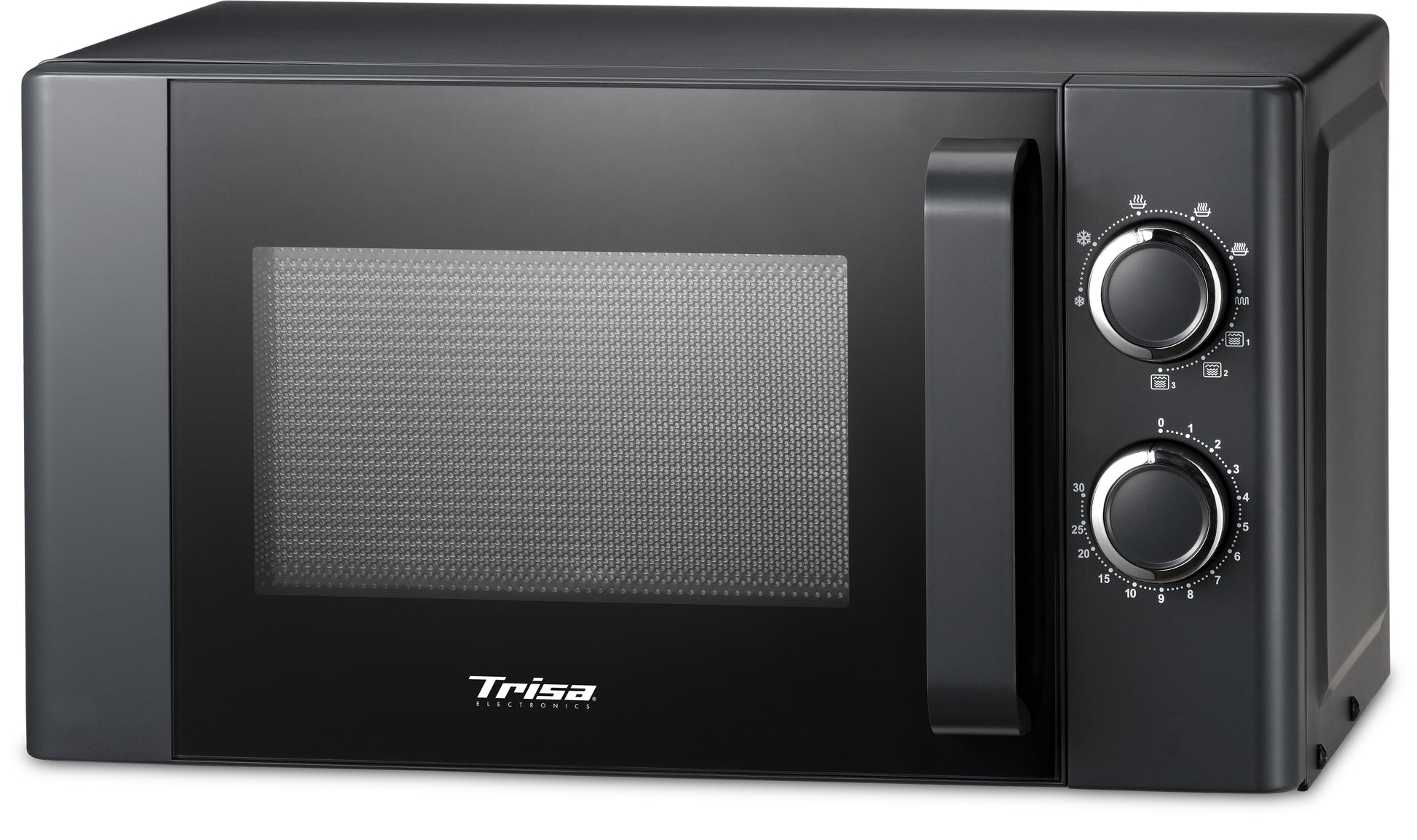 Trisa Grill Mikrowelle Micro Plus – 20 l, Grill, 700 W – Schwarz