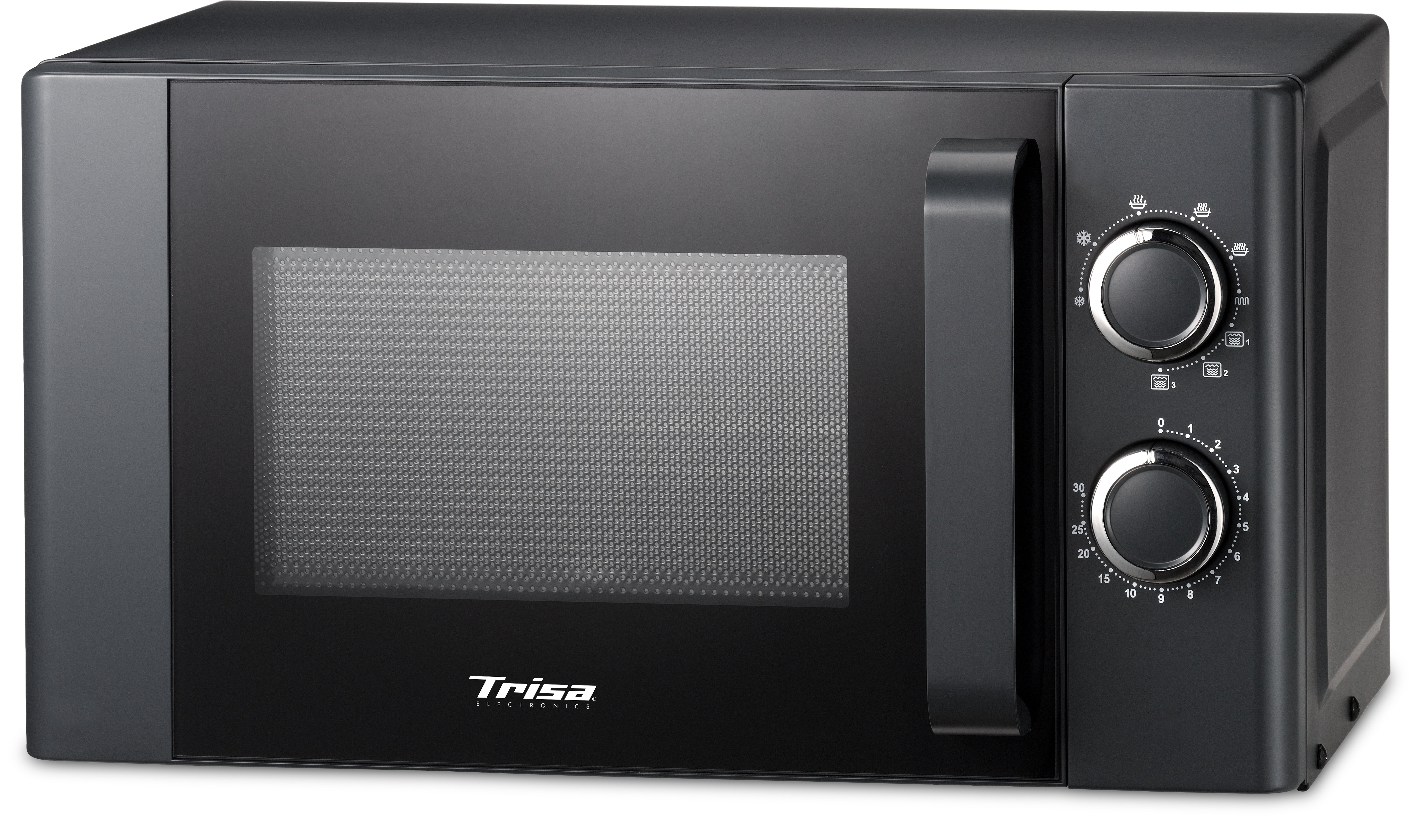 Trisa Grill Mikrowelle Micro Plus – 20 l, Grill, 700 W – Schwarz